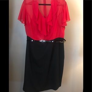 Cute black and red dress. Size 20w.